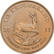 2011 Half Ounce Krugerrand Gold Coin