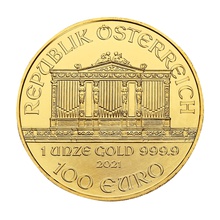 2021 1oz Austrian Gold Philharmonic Coin
