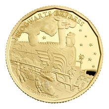 2022 Proof 1/4oz 25th Anniversary of Harry Potter Gold Coin The Hogwarts Express Boxed
