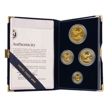 1991 Proof Gold Eagle 4-Coin Set Boxed
