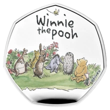 2021 Winnie the Pooh & Friends Fifty Pence Proof Silver Coin Boxed