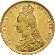 1891 Gold Sovereign - Victoria Jubilee Head - London - 592,60 €