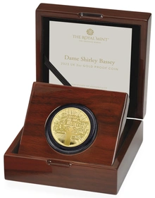 2023 2oz Music Legends - Shirley Bassey Proof Gold Coin Boxed
