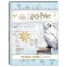 2023 Harry Potter Season’s Greetings 1oz Silver Coin Boxed