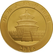 2016 30g Chinese Panda Gold Coin