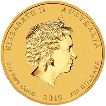 2019 2oz Perth Mint Year of the Pig Gold Coin