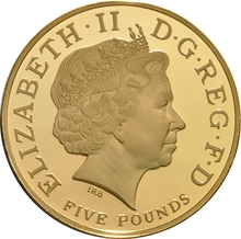 2005 - Gold £5 Proof Crown, Horatio Nelson