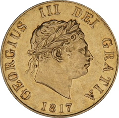 1817 Gold Half Sovereign George III Graded NGC AU55