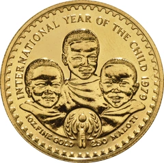 1979 Lesotho 1oz 250 Maloti Unesco Year of the Child