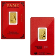 PAMP Complete Lunar Calendar Set 12 x 5 Gram Gold Bars