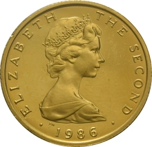 1986 Proof Isle of Man £1 Gold Coin Manx Town Series Douglas