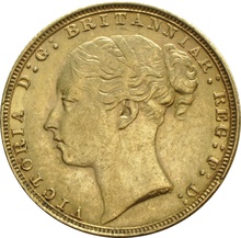 1871 Gold Sovereign - Victoria Young Head - London - 867,50 €