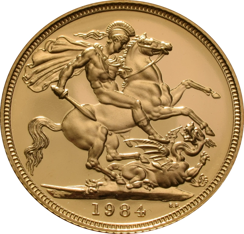 1984 Proof Gold Sovereign Coin Elizabeth II Decimal Head