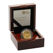 2021 Royal Mint 1/4oz Year of the Ox Proof Gold Coin Boxed