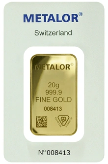 20g Gold Bar Metalor
