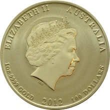 2012 1oz Gold Year of the Dragon