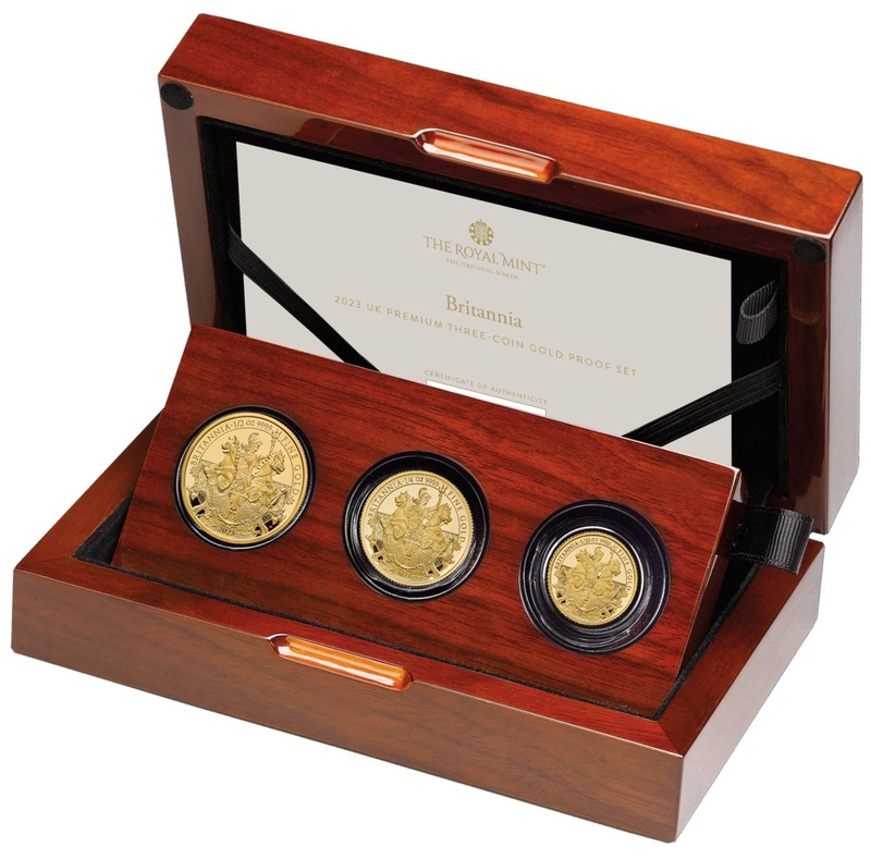 2023 Britannia Three-Coin Gold Proof Set