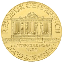 1993 Austrian Gold Philharmonic Coin 1oz