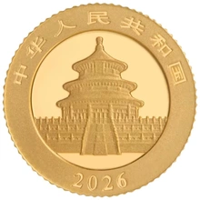 2026 1g Chinese Panda Gold Coin