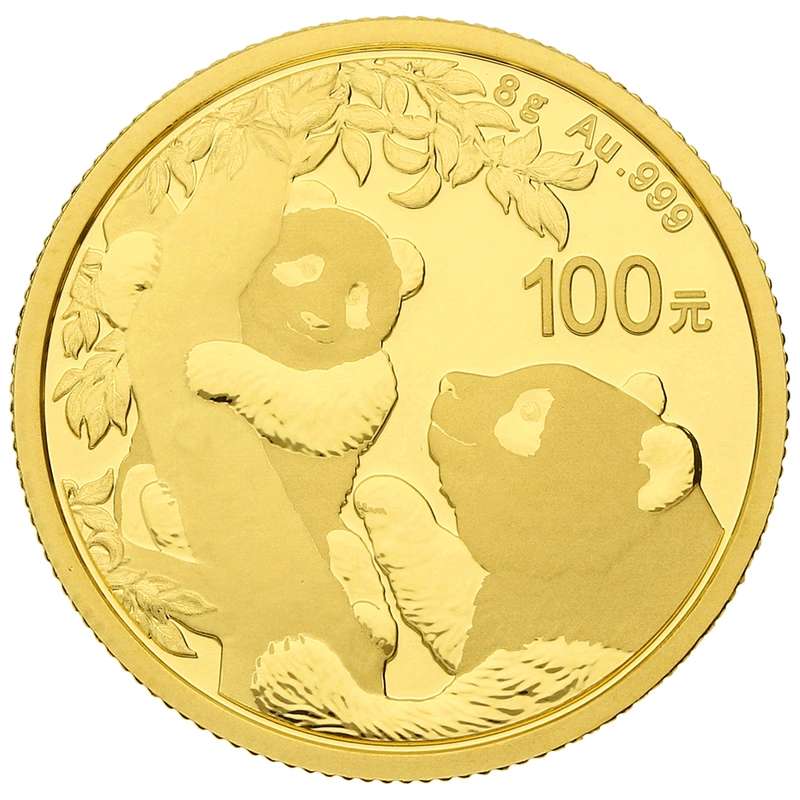 2021 8g Gold Chinese Panda Coin