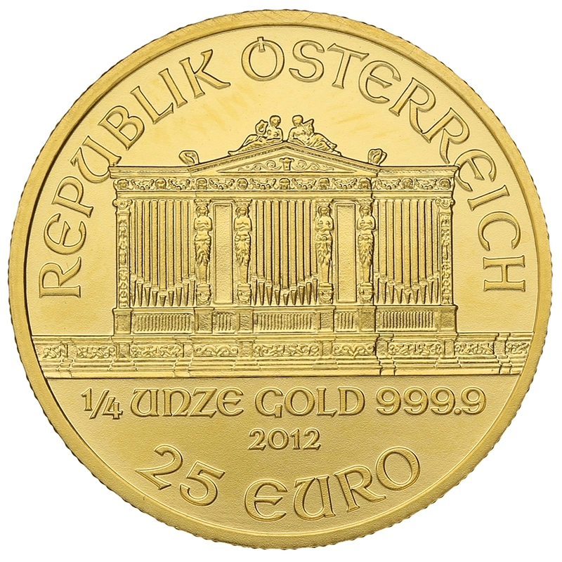 2012 1/4oz Austrian Gold Philharmonic Coin