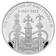 2023 £5 Silver Crown Coronation of King Charles III Proof Piedfort Coin Boxed