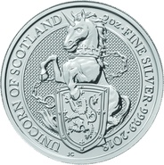 2oz Silver Coin, Unicorn of Scotland - Queen's Beast