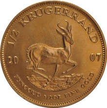 2007 Half Ounce Krugerrand Gold Coin