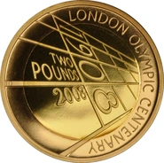 2008 £2 Two Pound Proof Gold Coin: The 4th Olympiad London 1908