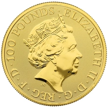 2021 1oz White Greyhound of Richmond Gold Coin Queen's Beasts