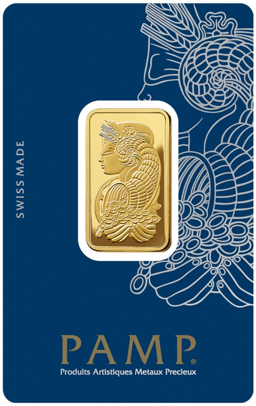 20g Gold Bar PAMP Lady Fortuna Minted