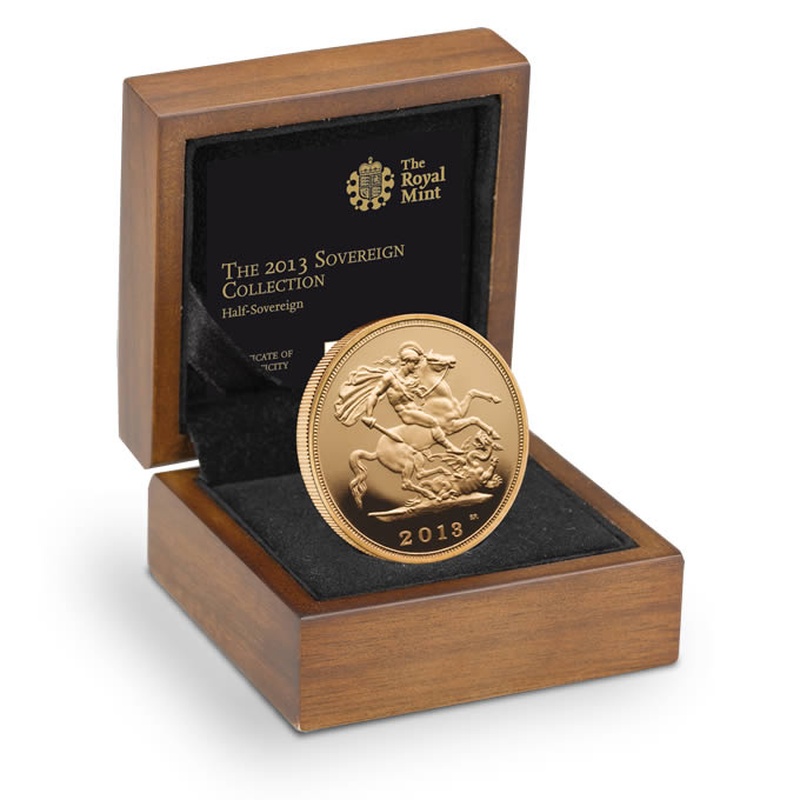 Gold Proof 2013 Half Sovereign Boxed