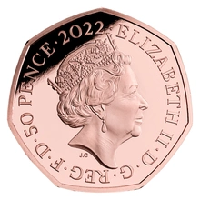 2022 Kanga and Roo Fifty Pence 50p Proof Gold Coin Boxed