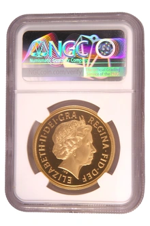 2008 - Gold £5 Proof Coin (Quintuple Sovereign) NGC PF69