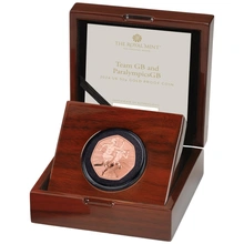 2024 Proof 50p Team GB Olympics Gold Coin Boxed
