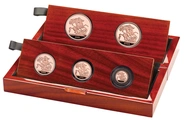 2023 King Charles III Coronation Sovereign Five-Coin Gold Proof Set Boxed