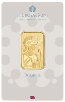 20g Gold Bar Britannia Minted