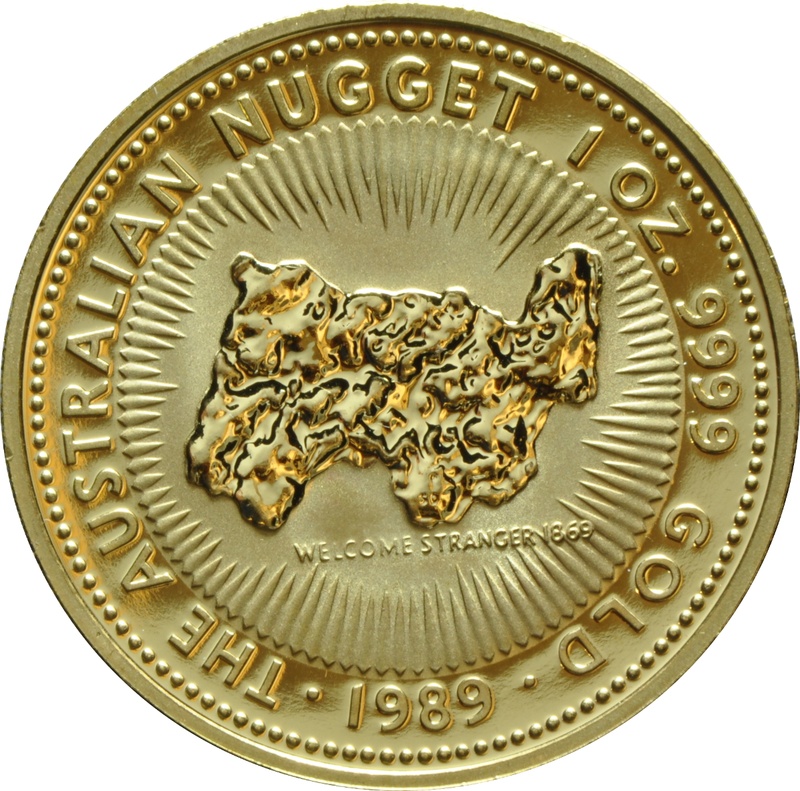 1989 1oz Gold Australian Nugget
