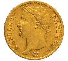 1811 20 French Francs Gold Coin Napoleon I A