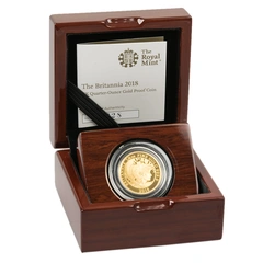 2018 Proof 1/4oz Gold Britannia Coin Boxed