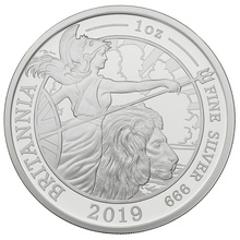 2019 Britannia Proof One Ounce Silver Coin