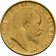 1910 Gold Half Sovereign - King Edward VII - S