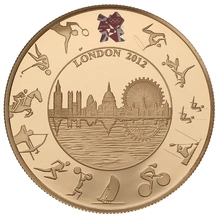 London 2012 Olympic Paralympic Gold Proof £5 two coin set Boxed