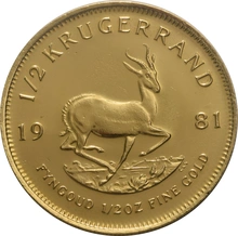 1981 1/2oz Krugerrand Gold Coin