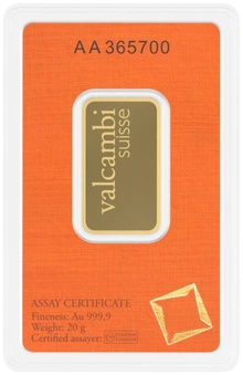 20g Gold Bar Valcambi