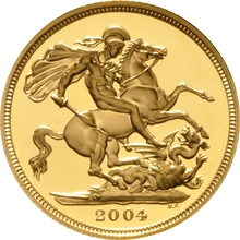 2004 Gold Sovereign - Elizabeth II Fourth head - Proof No box