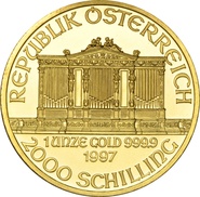 1997 1oz Austrian Gold Philharmonic Coin