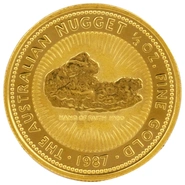 1987 Half Ounce Gold Australian Nugget
