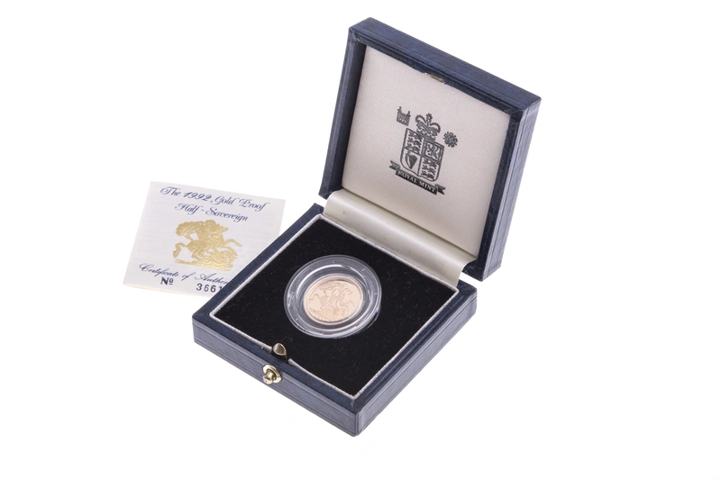 1992 Proof Gold Half Sovereign Boxed