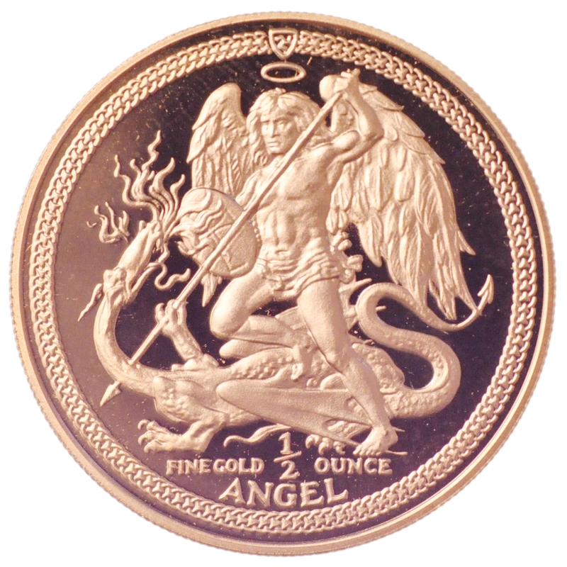 Half Ounce Gold Isle of Man Angel